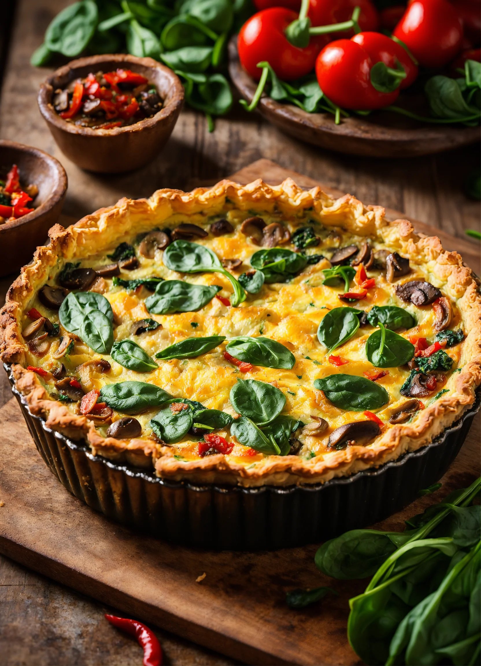 Mushroom Quiche