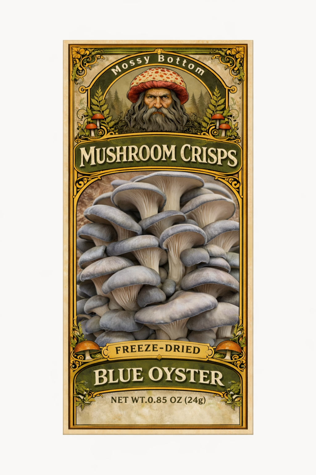 Blue Oyster | Mushroom Crisps – Gourmet Freeze-Dried Snack